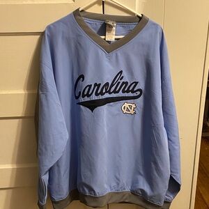 North Carolina Carolina Script Light Blue Pullover Sweater